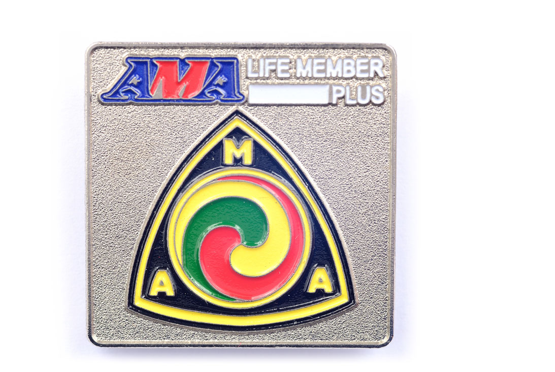 AMA Life Member Plus Pin