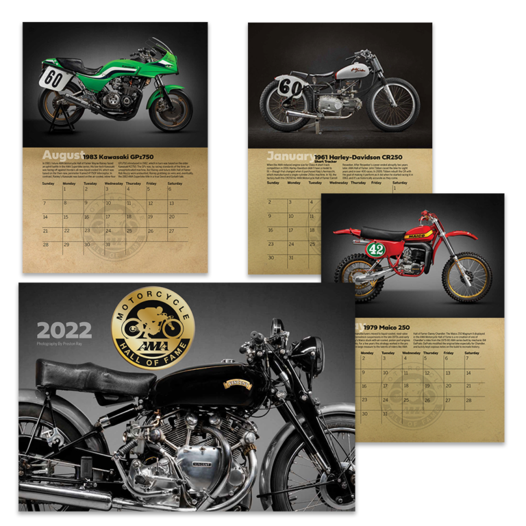 2022 AMA Motorcycle Hall of Fame Calendar
