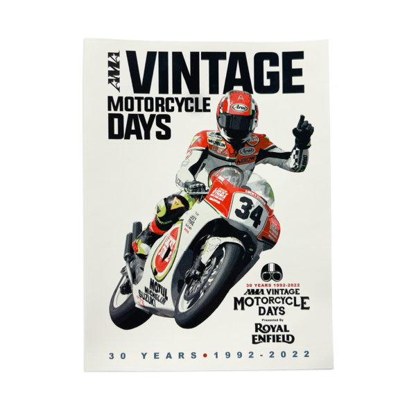 2022 AMA Vintage Motorcycle Days Decal