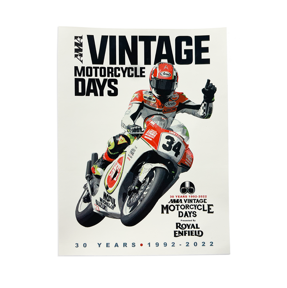 2022 AMA Vintage Motorcycle Days Decal