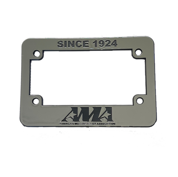 AMA Motorcycle License Plate Frame