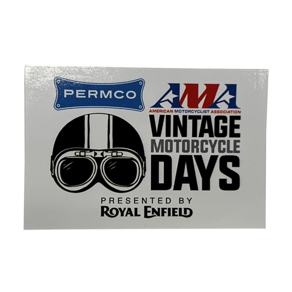 AMA Vintage Motorcycle Days Decal