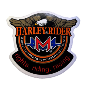 Vintage AMA Harley Rider Decal