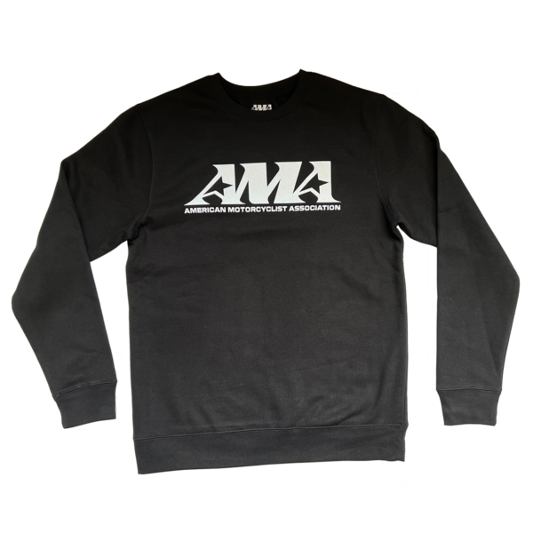 AMA Black Sweatshirt with white logo