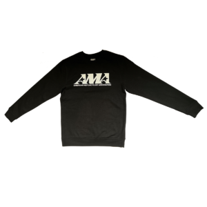 AMA Black Crewneck Sweatshirt