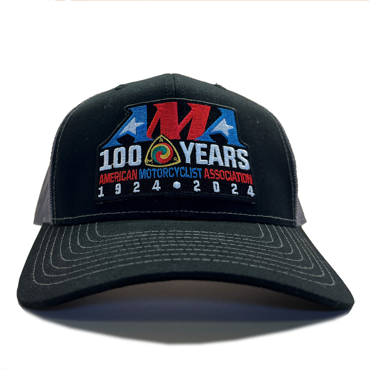 AMA 100 Years Hat - Black/Gray Front