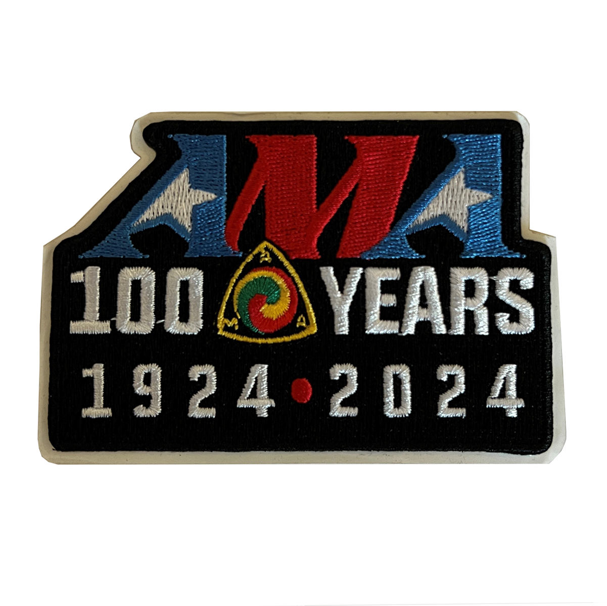 AMA 100 Years Black Patch on peel-off paper