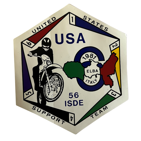 1981 ISDE Decal, U.S. Support Team